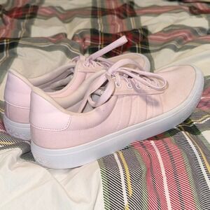 Adidas Brauvada 2.0 Womens Sneakers Pink Canvas Low Top Shoes HP6014